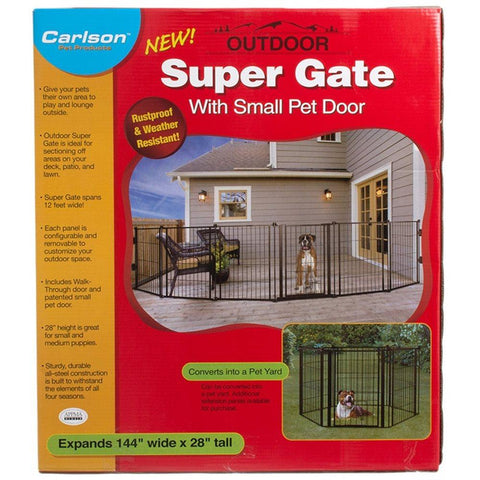 Image of Carlson Super Pet Gate / Yard- 12 feet long, 28" H