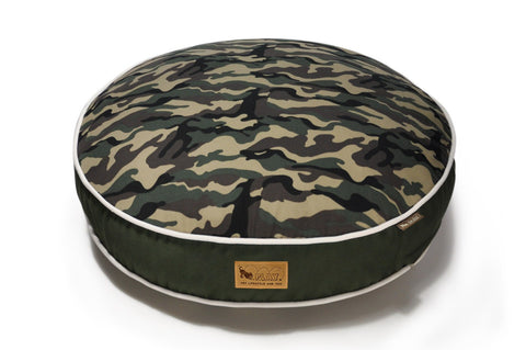Camouflage Green Eco-Friendly Pet Bed - Round