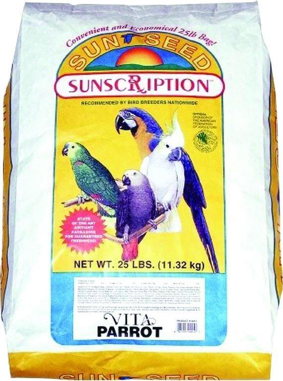 Sunseed Vita Formula Fruit And Veggies Seed Mix For Finches, Parrots, Conures, Cockatoos- 25 lbs. 5.00% Off Auto renew