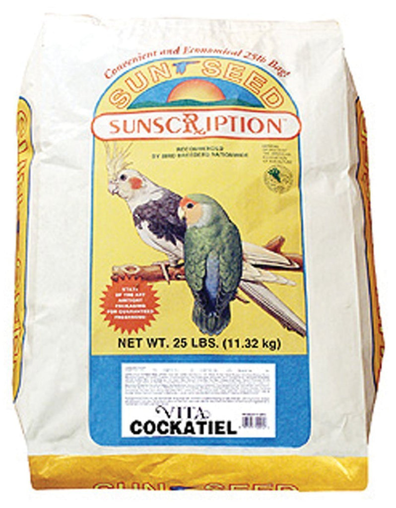 Sunseed Vita Cockatiel Fruit And Seed Mix- 25 lbs. 5.00% Off Auto renew