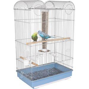 Ware Pet Products Bird Central Parakeet/Finch Cage -Blue/White