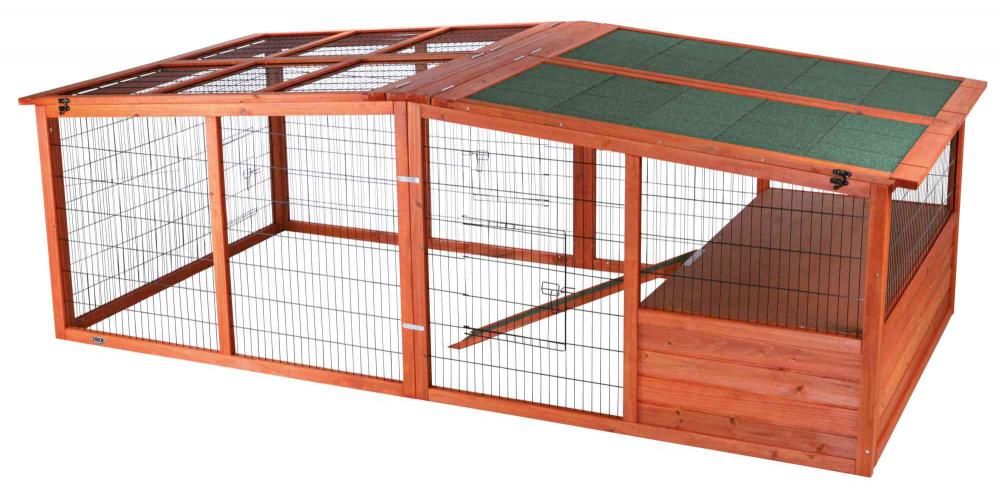 Trixie Pet Natura Rabbit Small Animal Outdoor Run with Covered Top- XL