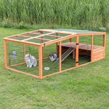 Trixie Pet Natura Rabbit Small Animal Outdoor Run with Covered Top- XL