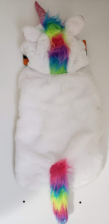 SimplyDog Rainbow Glitter Unicorn Hoody Pet Costume