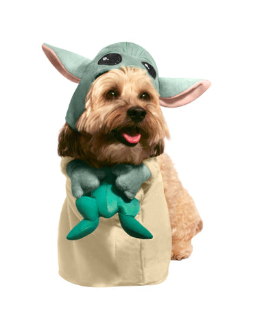 Image of Rubie's Costume Company Officially Licensed Star Wars Baby Yoda The Child Dog & Cat Pet Costume with Frog - The Mandalorian