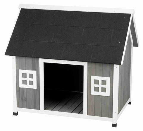 Image of Trixie Pet Natura Barn Style Dog House Gray
