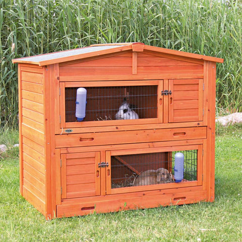 Image of Trixie Pet Natura Rabbit Hutch 2-in-1 with Attic