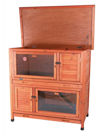 Image of Trixie Natura Rabbit Hutch 2-in-2 with Insulation