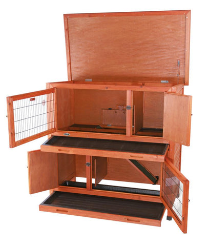 Image of Trixie Natura Rabbit Hutch 2-in-2 with Insulation