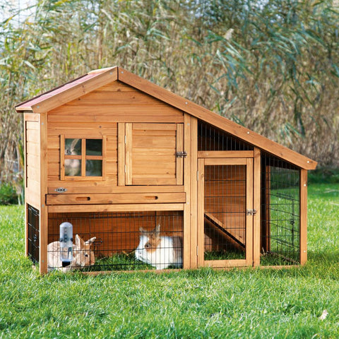 Image of Trixie Natura Rabbit Cabin with a View Hutch