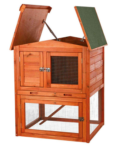 Image of Trixie Natura Rabbit Hutch with Peaked Roof
