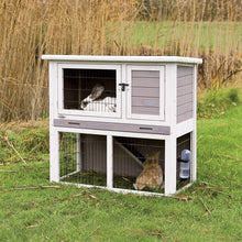 Trixie Natura Small Animal Hutch with Sloped Roof And Outdoor Run
