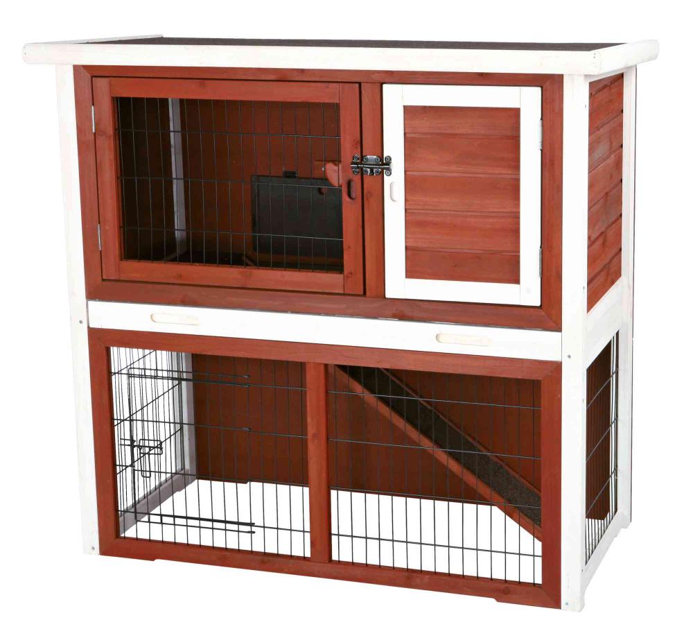 Trixie natura rabbit hutch with sloped roof discount
