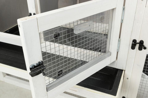 Image of Trixie Natura Insulated Rabbit Hutch Peaked Roof and Run XS