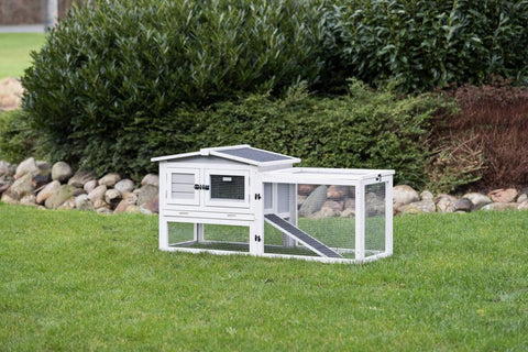 Image of Trixie Natura Insulated Rabbit Hutch Peaked Roof and Run XS