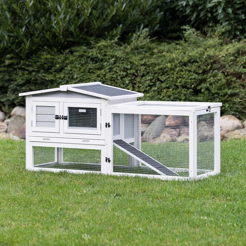 Trixie Natura Insulated Rabbit Hutch Peaked Roof and Run XS