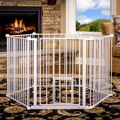 Image of Carlson Pet Products 2-IN-1 Super Wide Pet Pen and Gate, 28" H