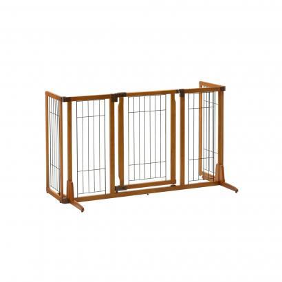 Image of Richell Wide Premium Plus Freestanding Pet Gate For Dogs 84" Wide