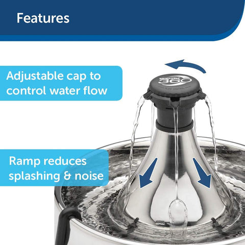 Image of PetSafe 360 Fountain Stainless Steel Fountain