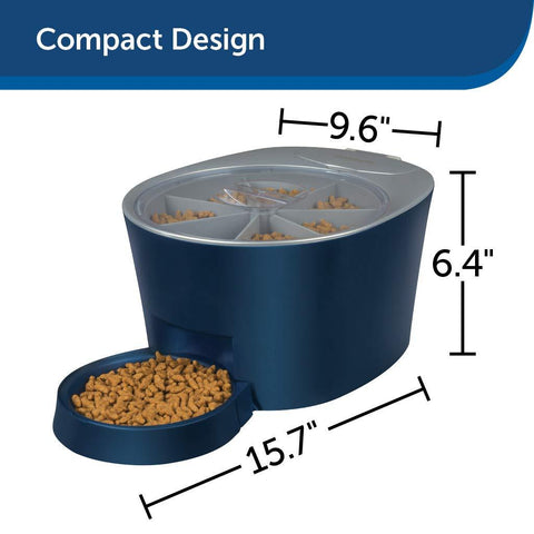 Image of PetSafe Automatic 6 Meal Pet Feeder Cat and Dog Food Dispenser Great for Cats and Small Dogs