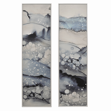 Plutus Brands Painting With Frame in Blue Natural Fiber Set of 2