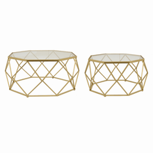 Plutus Brands Metal Plant Stand in Gold Metal Set of 2