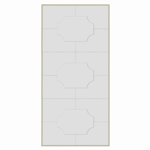Plutus Brands Wood Mirror in Gold Wood