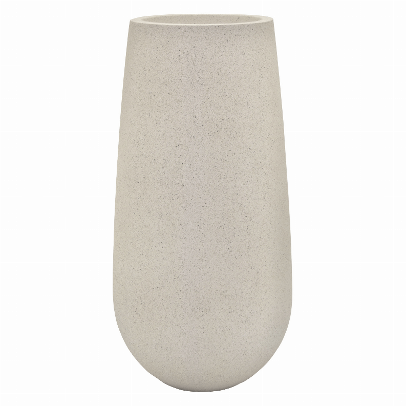 Plutus Brands Standing Planter 47.5" H in White Resin
