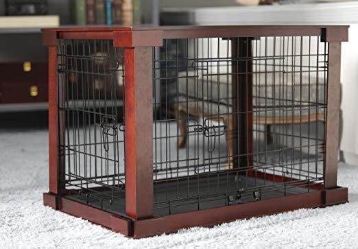 Merry Products & Garden Cage with Crate Cover, Mahogany