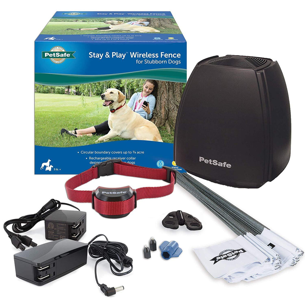PetSafe Stay & Play Wireless Fence for Stubborn Dogs Above Ground Electric Pet Fence
