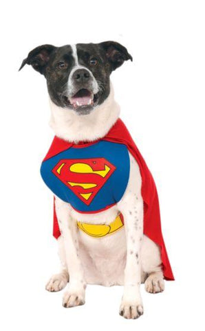Image of Rubie's Costume Company Classic Pet Superman Costume With Cape