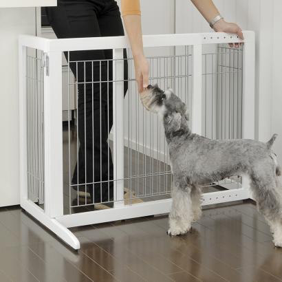 Image of Richell Freestanding Pet Gate For Small To Medium Dogs 28.3" to 47.2" wide