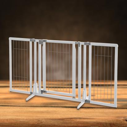 Image of Richell Pet Premium Plus Freestanding Gate For Dogs 63" Wide
