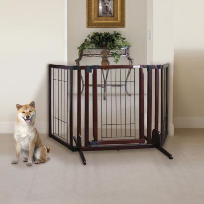 Image of Richell Pet Premium Plus Freestanding Gate For Dogs 63" Wide
