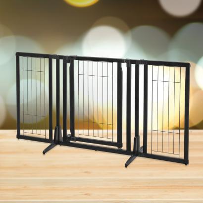 Image of Richell Pet Premium Plus Freestanding Gate For Dogs 63" Wide