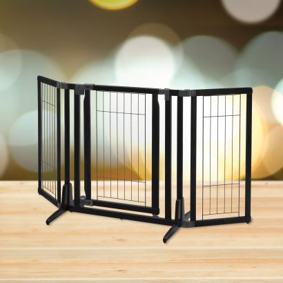 Image of Richell Pet Premium Plus Freestanding Gate For Dogs 63" Wide