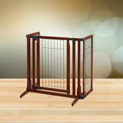 Image of Richell Pet Premium Plus Freestanding Gate For Dogs 63" Wide