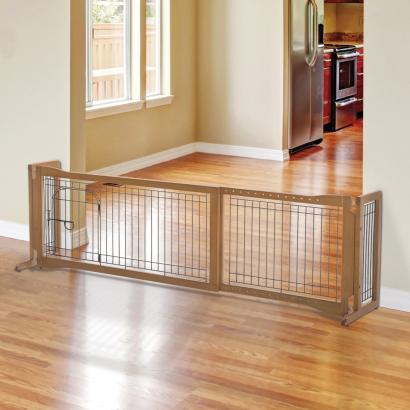 Image of Richell Pet Sitter Freestanding Gate Plus For Dogs Up to 17 lbs