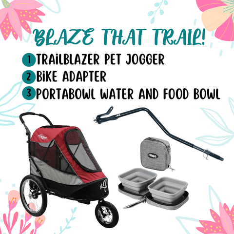 Image of Petique Blaze That Trail Pet Jogger Bundle