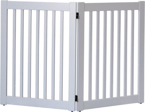 Image of 32 inch Highlander Series Solid Wood Pet Gate- Amish Handcrafted Wood