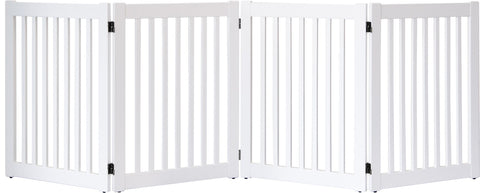 Image of 32 inch Highlander Series Solid Wood Pet Gate- Amish Handcrafted Wood