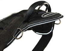 Working Dog Nylon DT Harness For Extra Extra Small To Extra Large Dogs Black With Reflective Trim