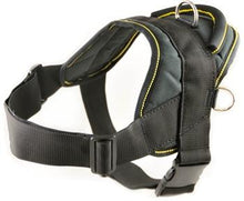 Nylon Harness For Extra Extra Small To Extra Large Dogs Black With Yellow Trim