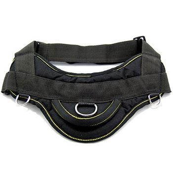 Image of Nylon Harness For Extra Extra Small To Extra Large Dogs Black With Yellow Trim