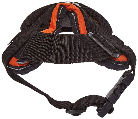 Image of Nylon Harness For Extra Extra Small To Extra Large Dogs Orange With Reflective Trim