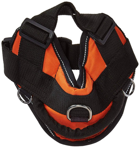 Image of Nylon Harness For Extra Extra Small To Extra Large Dogs Orange With Reflective Trim