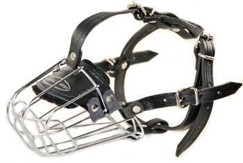 Image of Basket Muzzle With Leather Straps (30 Sizes Available)