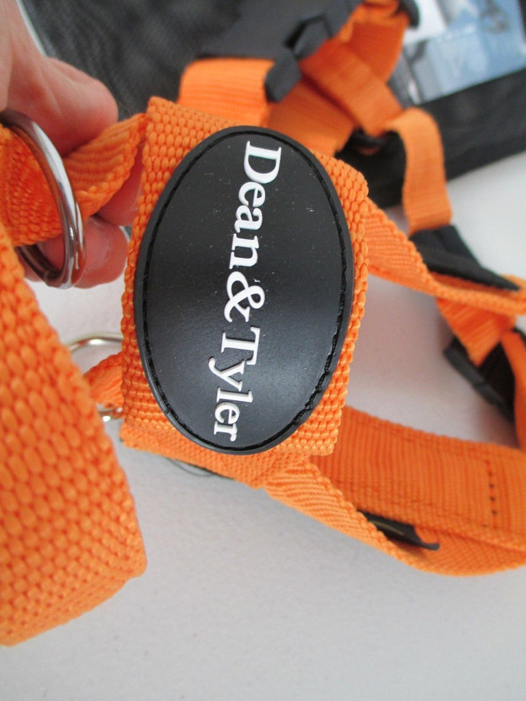 DT Universal-No Pull Dog Harness Working Dog Orange Nylon Harness For Extra Small To Extra Large Dogs