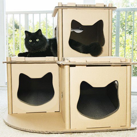 Image of Petique Feline Fortress House Cat House