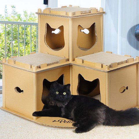 Image of Petique Feline Fortress House Cat House